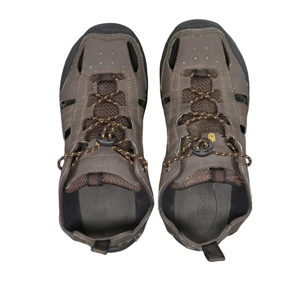 Teva Shoes Men 8 Sandal Fisherman Kitling Slip On Closed Toe Sport Comfort Brown